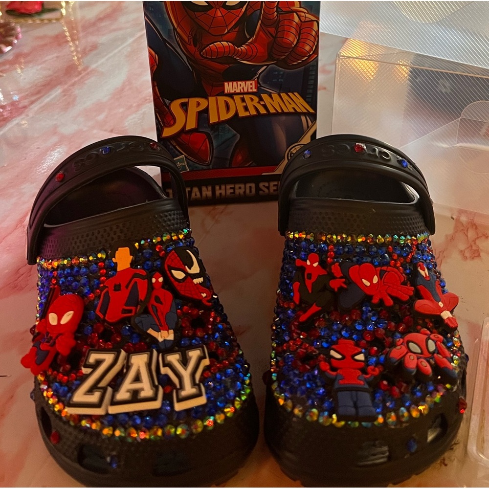 Spiderman new custom crocs